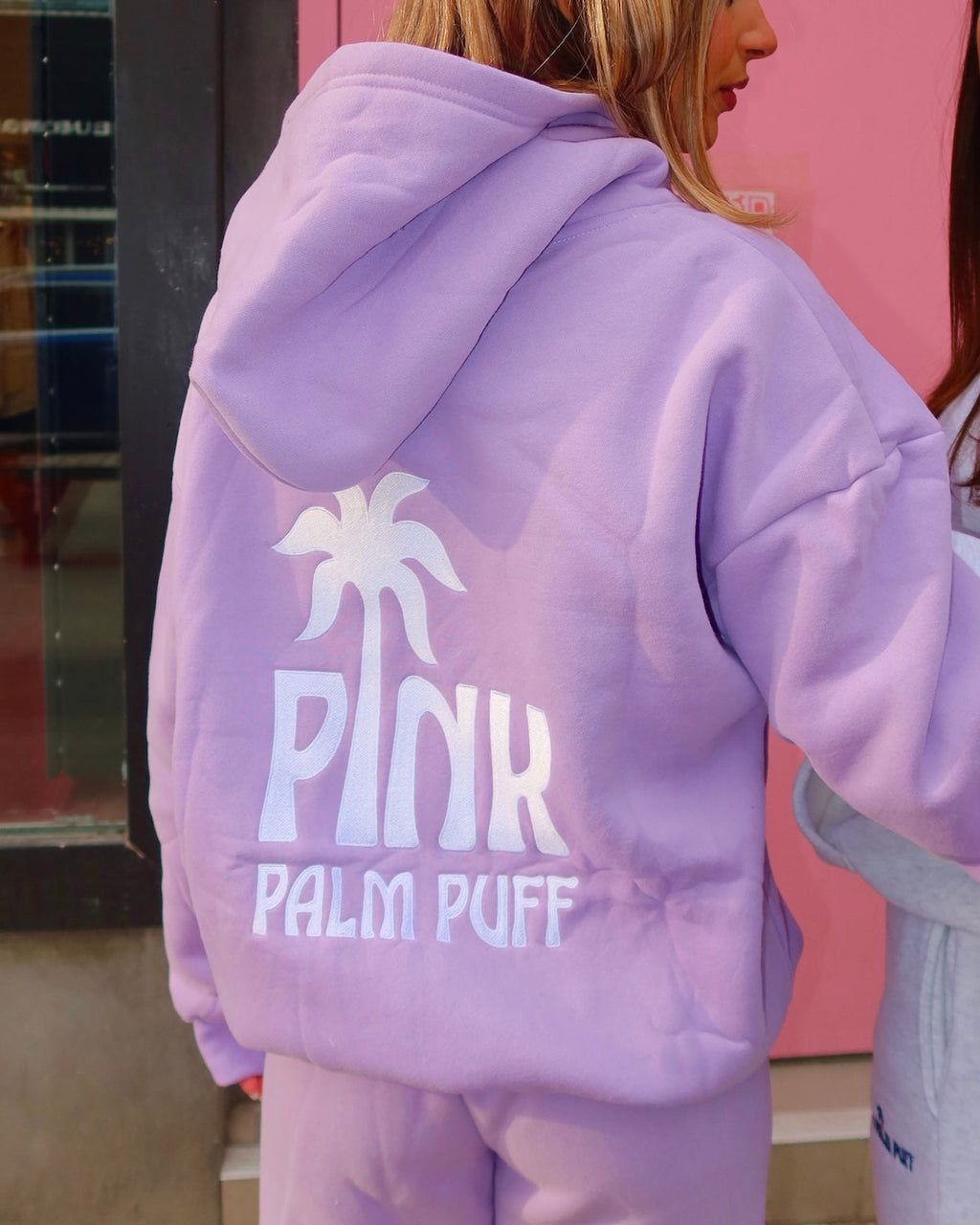 Classic Puff Hoodie, adjustable drawstring hood and pocket, in Orchid - coastal preppy aesthetic beach style by Pink Palm Puff