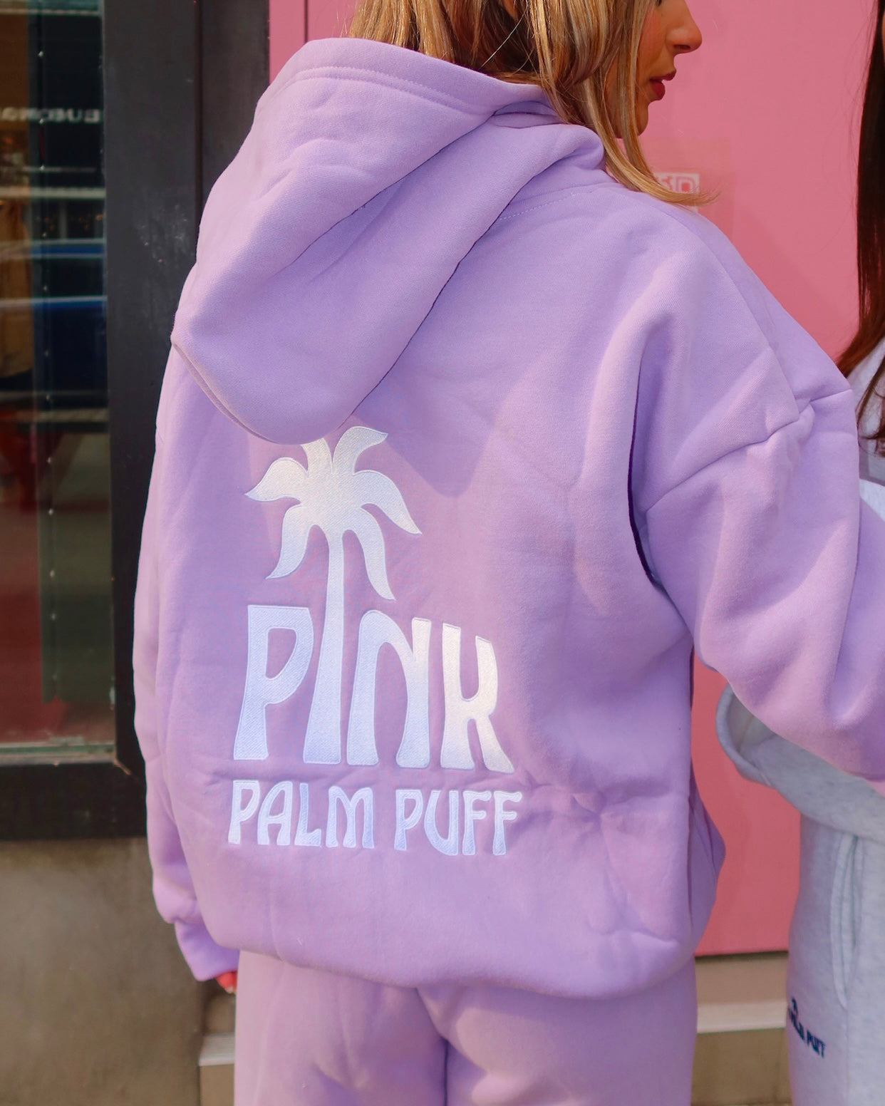 Classic Puff Hoodie, adjustable drawstring hood and pocket, in Orchid - coastal preppy aesthetic beach style by Pink Palm Puff