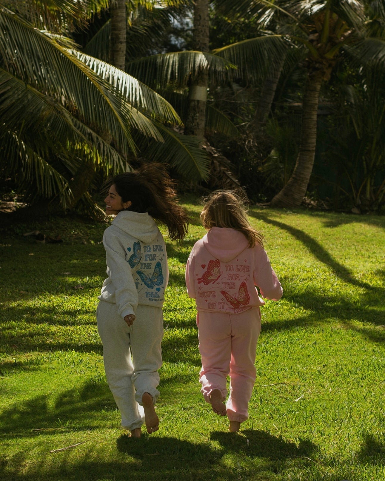 Puff Sweatpants, relaxed fit with an elastic waistband and side pockets, in Heather White - coastal preppy aesthetic beach style by Pink Palm Puff